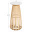 Table de bout Ryniah Drink 10 x 10 x 23, blanc, naturel