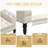 Button-Tufted End Of Bed Bench,Large Upholstered Ottoman,Foot Rest With Legs,Footstool With Rolled Arms,Upholstered Fabric Bench,Indoor Bench For Bedroom-2027871269-2027871268