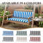 108x45 cm Garden Bench Cushion with Back for 2 Seater-427449635