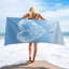 Serviette de plage en microfibre à séchage rapide, 30 x 60 po