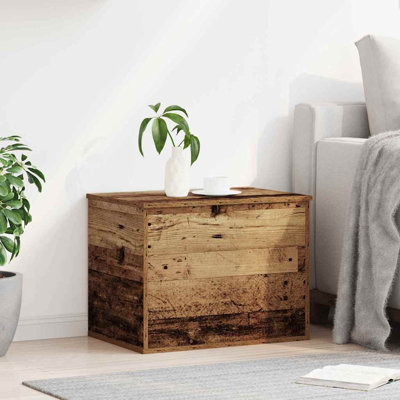 Storage Chest Home Organiser Cabinet Trunk Container Engineered Wood