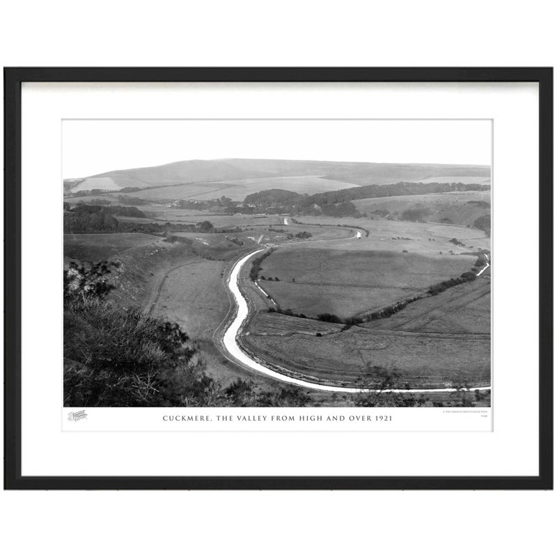 Cuckmere, The Valley From High And Over 1921 by Francis Frith - Single Picture Frame Print, 28cm H x 36cm W x 2.3cm D