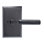 Bravura 846-G1 Knurled Privacy Lever on Beveled Rectangular Rose in Matte Black