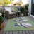 Machine Washable Indoor/Outdoor Christmas Snowman Xhevrie Aloe Rug-1724234850