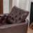 Azib 31'' Wide Genuine Leather Top Grain Leather Swivel Armchair-777011266