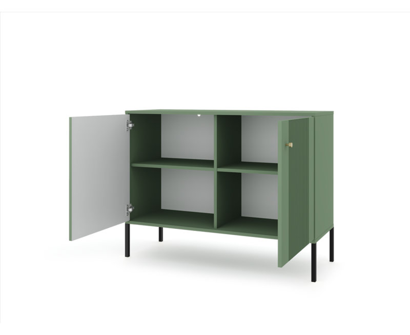 Tanari 104.5cm Sideboard, Smoke Green/Black