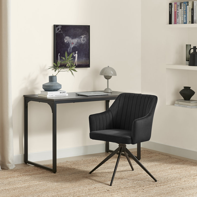 Chaise de salle à manger et de bureau Calley, Black