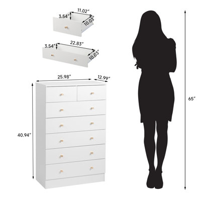 Andice 26'' W 7 - Drawer Dresser