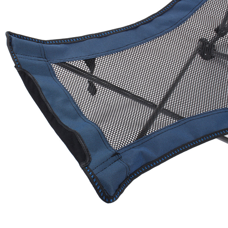 Chaise de camping inclinable Gearldean, Bleu