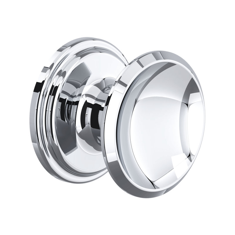 Grands boutons de tiroir Perrin & Rowe, Chrome poli