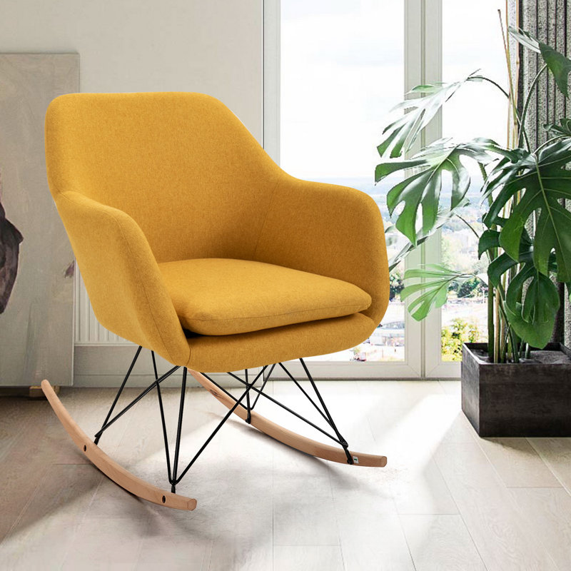 Maisy Rocking Chair, Yellow