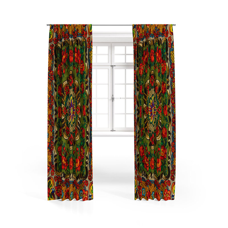 Panneau de rideau semi-transparent Danmask, L 56 po x L 78 po