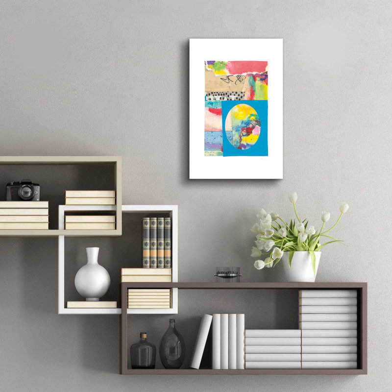 «Color Layers II par Courtney Prahl, art mural en verre acrylique, H 24 po x l 16 po x P 0,2 po