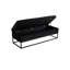 Banc de rangement rembourré en velours Margarete-1758722505