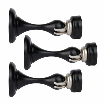 Mega Handles Magnetic Door Stopper, Scratch Free Magnetic Door Catch for Wall, Elegant Magnet Stopper for Floor or Wall - Satin Brass
