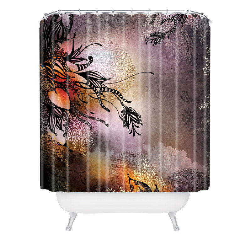 Rideau de douche simple Eccles Rain