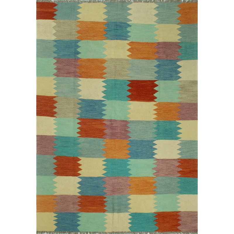 Caidyn-James Wool Checkered Indoor Rug