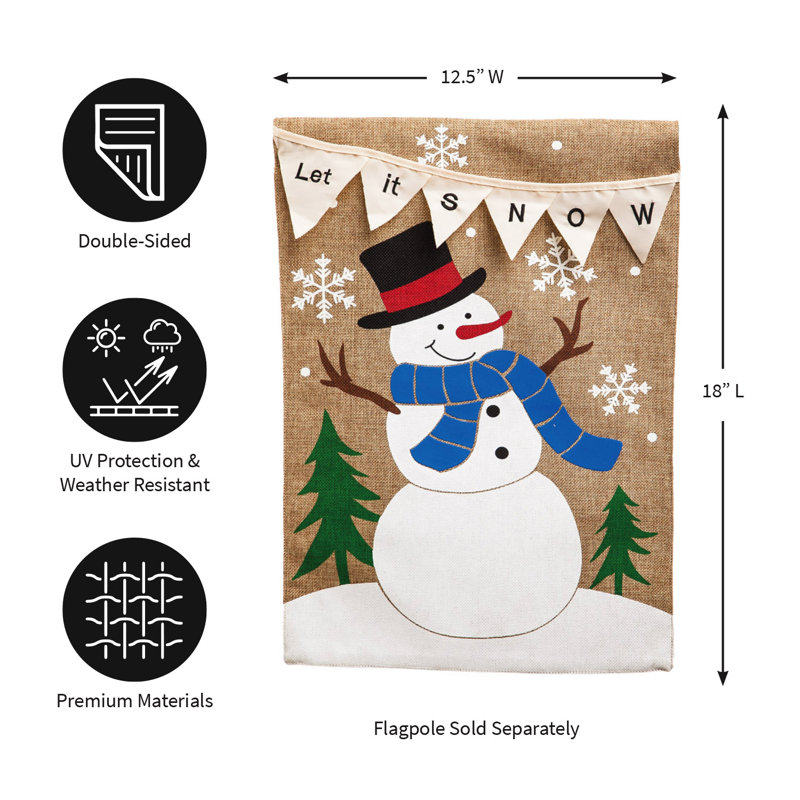 Drapeau de jardin «Dorn Let it Snow»