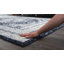 Tapis rectangulaire bleu marine en polypropylène tissé à la machine-87111723
