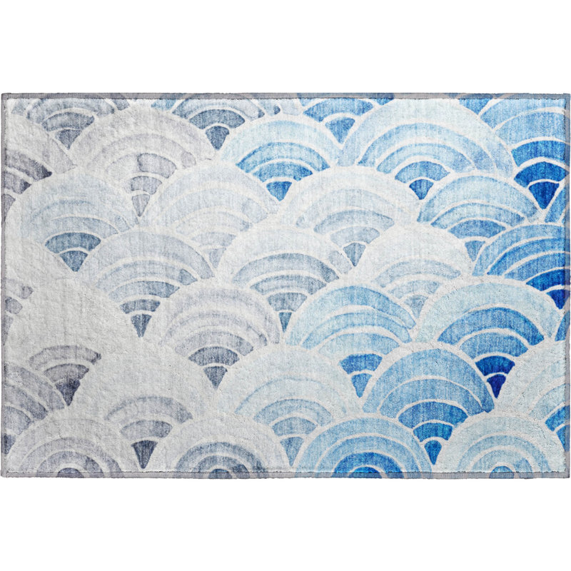 Tapis rectangulaire Cerrito avec envers antidérapant, Rectangle 1 pi 8 po x 2 pi 6 po