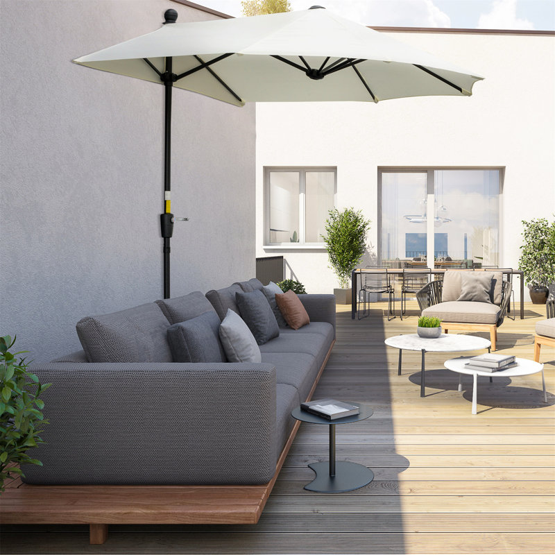 Bryseida 190cm Balcony Parasol, White