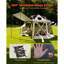 Tente escamotable Pop Up Gazebo, 12 x 12 pi, auvent de camping sphérique à 13 côtés avec toit amovible et sac de transport, à fixation rapide et à l'épreuve des piqûres, abri de soleil pour 8 à 10 personnes, beige