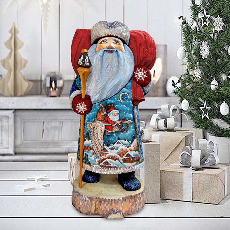 Figurine chef-d'œuvre sculptée en bois