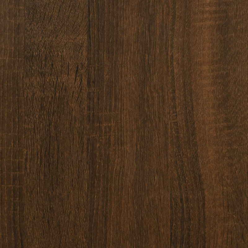 Justinich Computer Desk, Brown Oak