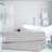 Ruvins Cotton Highly Absorbent Solid and Checkered Border Bath Towel Set-1392579827