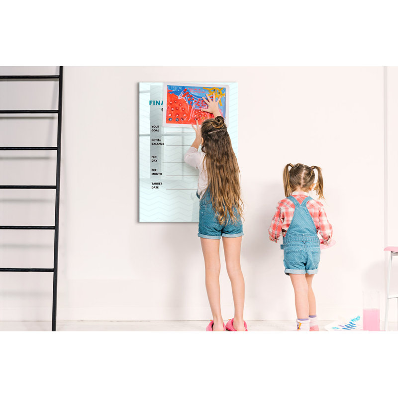 Magnetic Glass Photo Memo Board