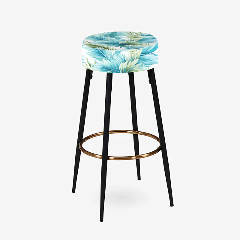 Ensemble de 2 tabourets de bar azur et vert
