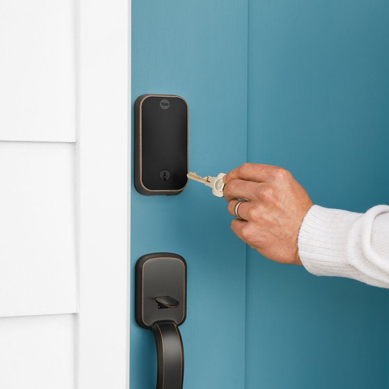 Verrouillage intelligent Yure Assure Lock à 2 touches avec Bluetooth Yale, Bronze frotté à l'huile