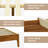 Haven Queen Solid Wood Bed Frame with Headboard, Caramel Finish Scandinavian Platform Bed All Mattress Support, 800 lbs Capacity, Noise-Free & Non-Slip Design-1016783918-1009728375