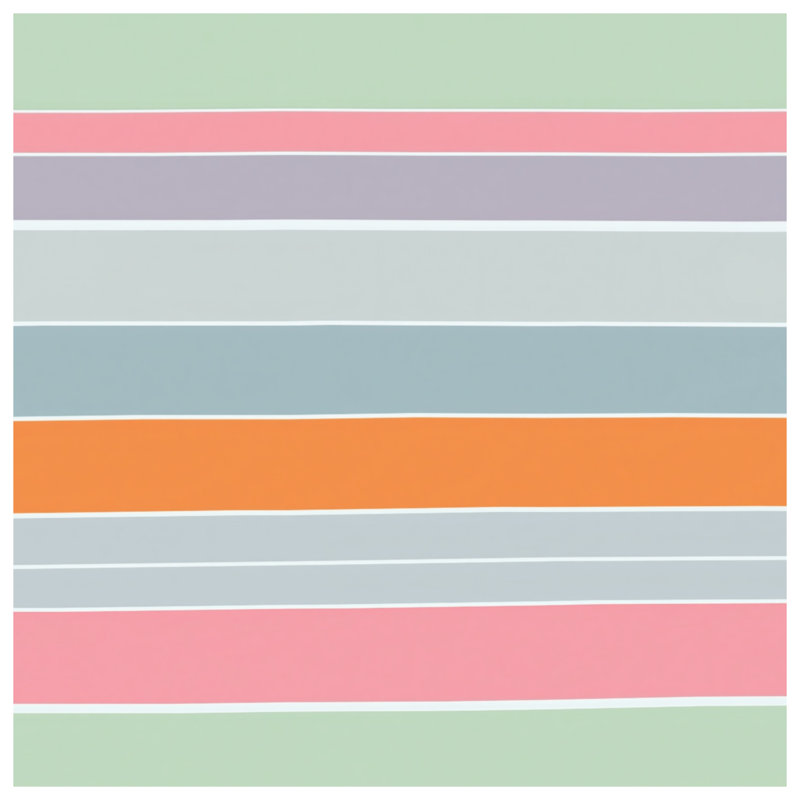 Pastel Horizontal Stripes Blankets, 50in W x 60in H