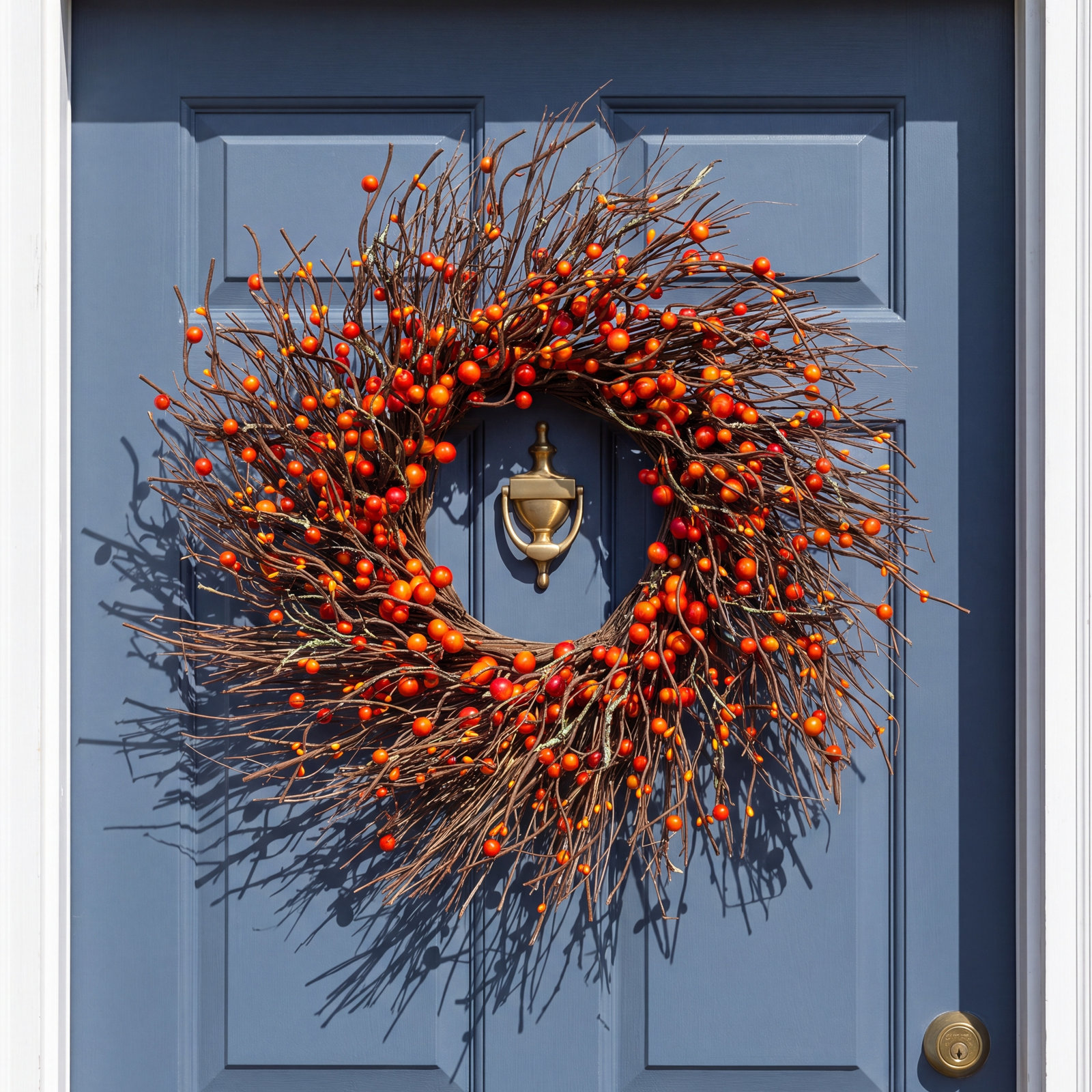 24" Twig Berry Thanksgiving Wreath