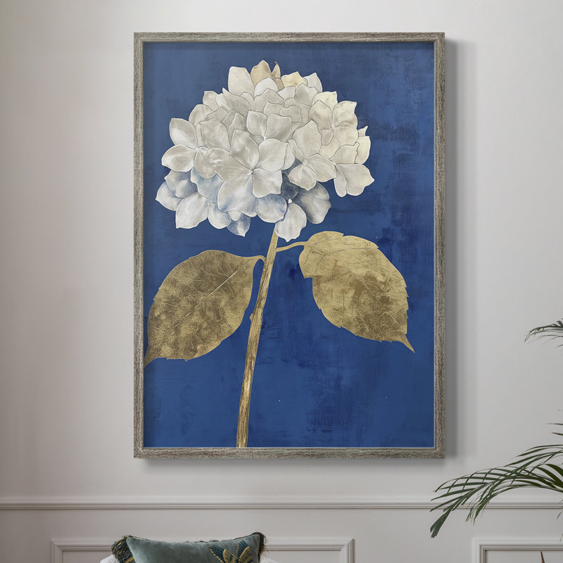 «FLORAL Series Lxxxv», reproduction encadrée - bois massif, H 21 po x l 17 po