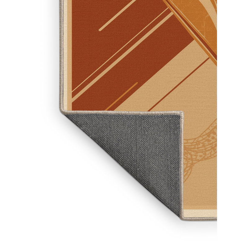 Tapis doux et moelleux au look rétro Milkshake en brun - beige, 5x7
