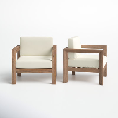 Kesia Acacia Outdoor Lounge Chair