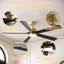 Ventilateur de plafond Bayonne avec lumières DEL