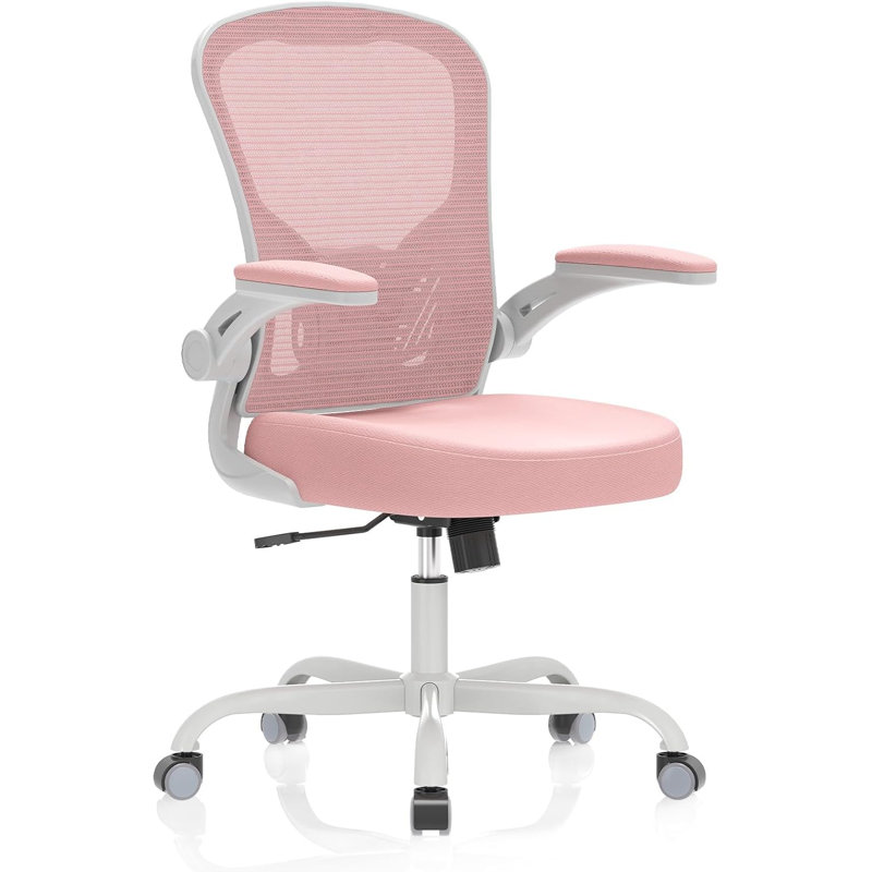 Office Chair, Ergonomic Desk Chairs 330LBS Capacity High Back Mesh Computer Chair With Flip-Up Armrests, Comfy Work With Adjustable Lumbar Support, Rolling Swivel Executive Task Chair