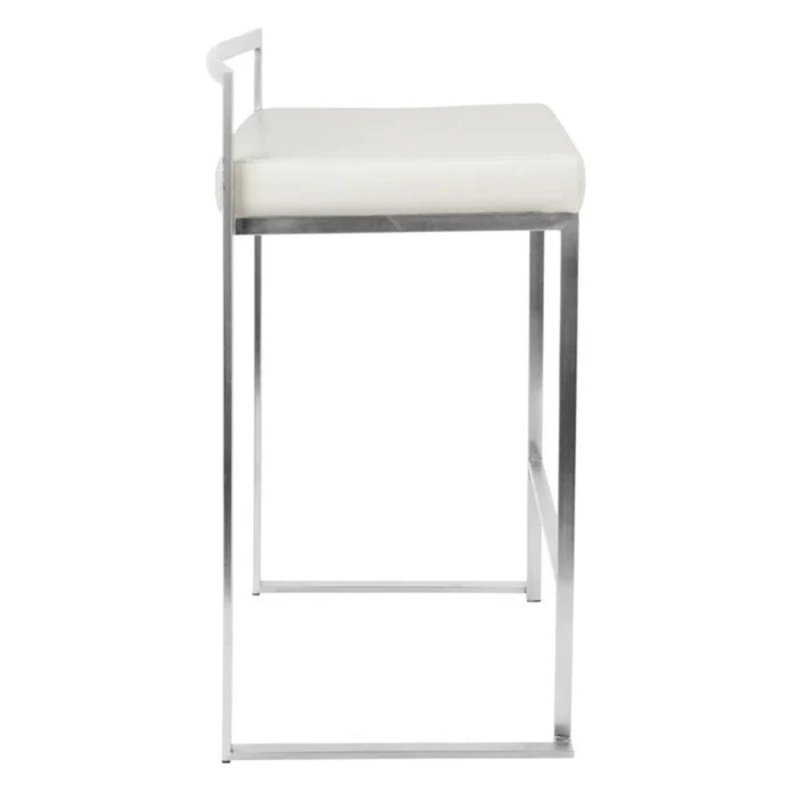 Tabouret de comptoir 27 po Kynzli, Chrome