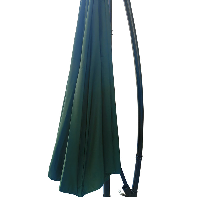Parasol excentré 10 pi - Café, Vert forêt