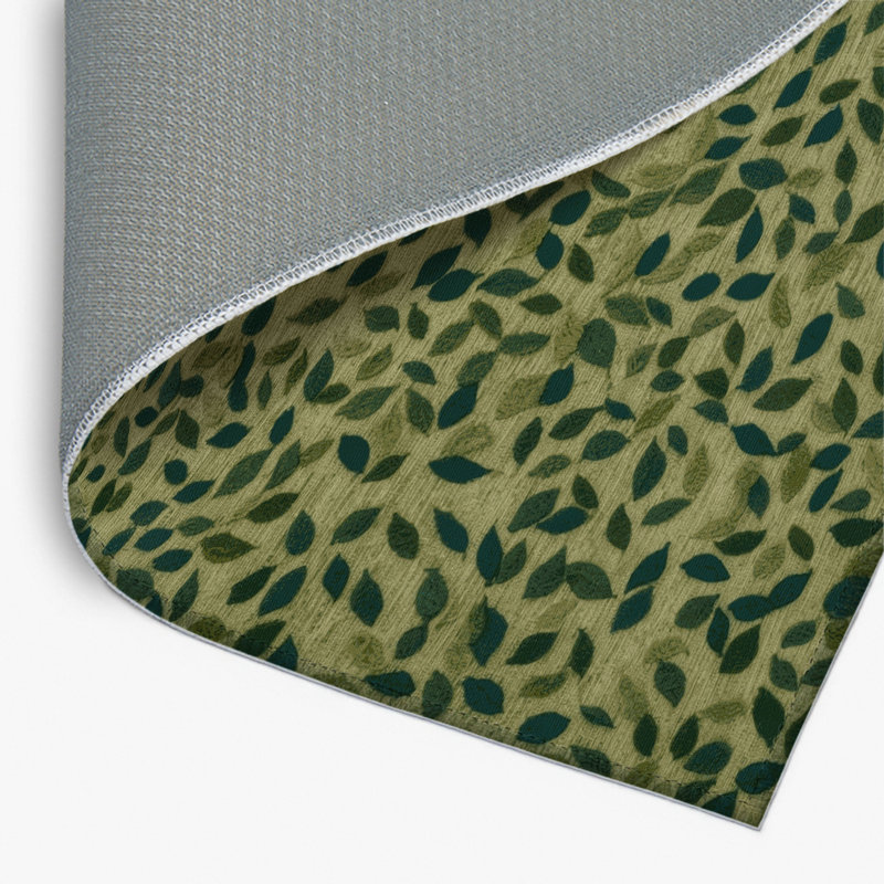 Botanical Brown Indoor and Outdoor Area Rug, Rectangle 8' x 10'