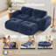 Tufted Velvet Modular Chaise Lounge-132250524