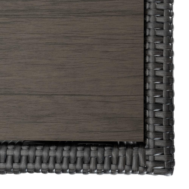 Table basse d'extérieur en bois manufacturé l 26 po Ehrenfried, Expresso