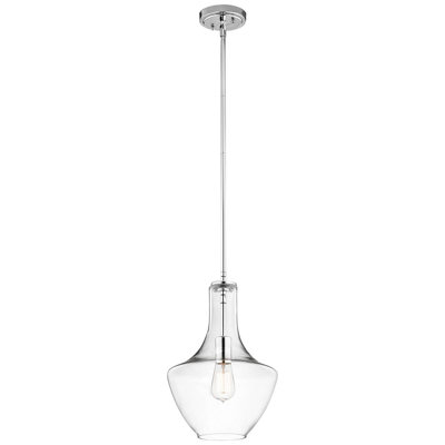 Plewak 1 - Light Chrome Teardrop Pendant