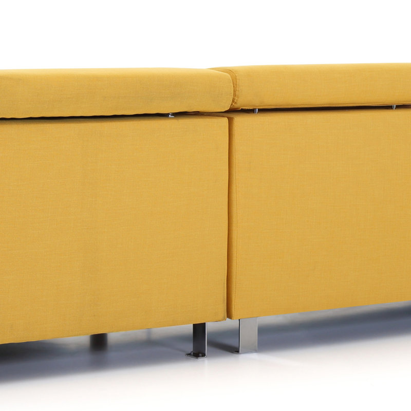 Canapé modulaire longue durée (sans repose-pieds), Jaune