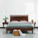 Adept Solid Wood Bed Frame with Headboard and Silent Slats, 1000 Lb Capacity Bed Frame