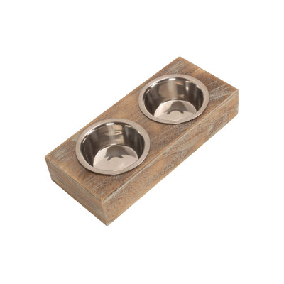 Jaelynn Dog Feeding Station with Bowls