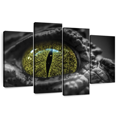 Crocodile aux yeux verts